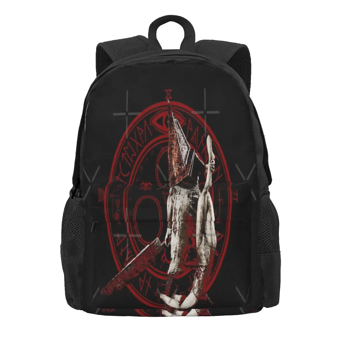 Pyramid Head Backpacks Men's Anime School Backpacks