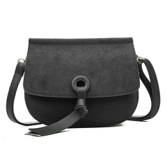 Women's Small Round Bag with Belt Buckle