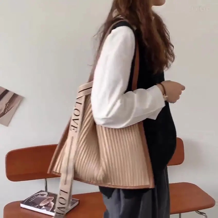 Winter Niche Shoulder Tote Handbag Lightweight Underarm Bag