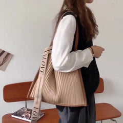 Winter Niche Shoulder Tote Handbag Lightweight Underarm Bag