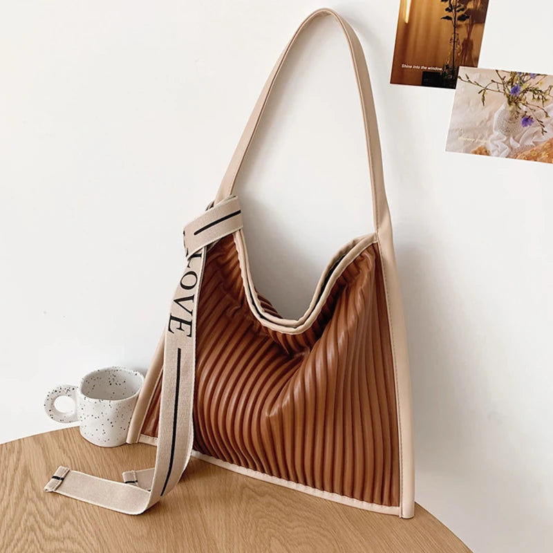 Winter Niche Shoulder Tote Handbag Lightweight Underarm Bag