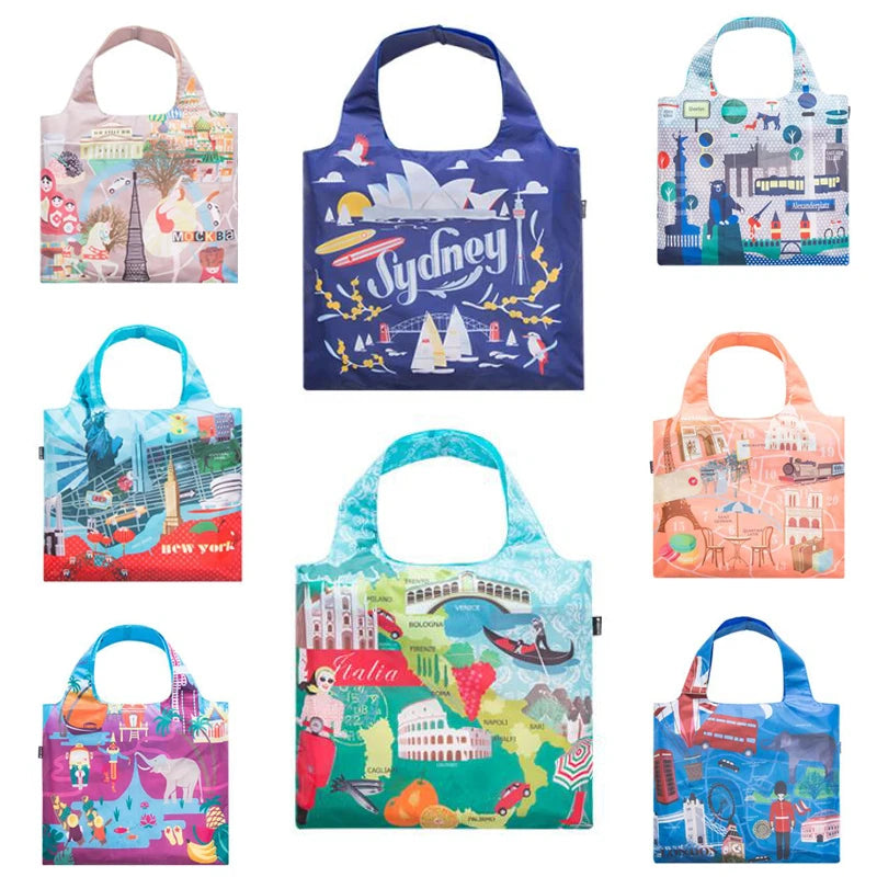 Famous Cities Attractions Portable Travel Bag