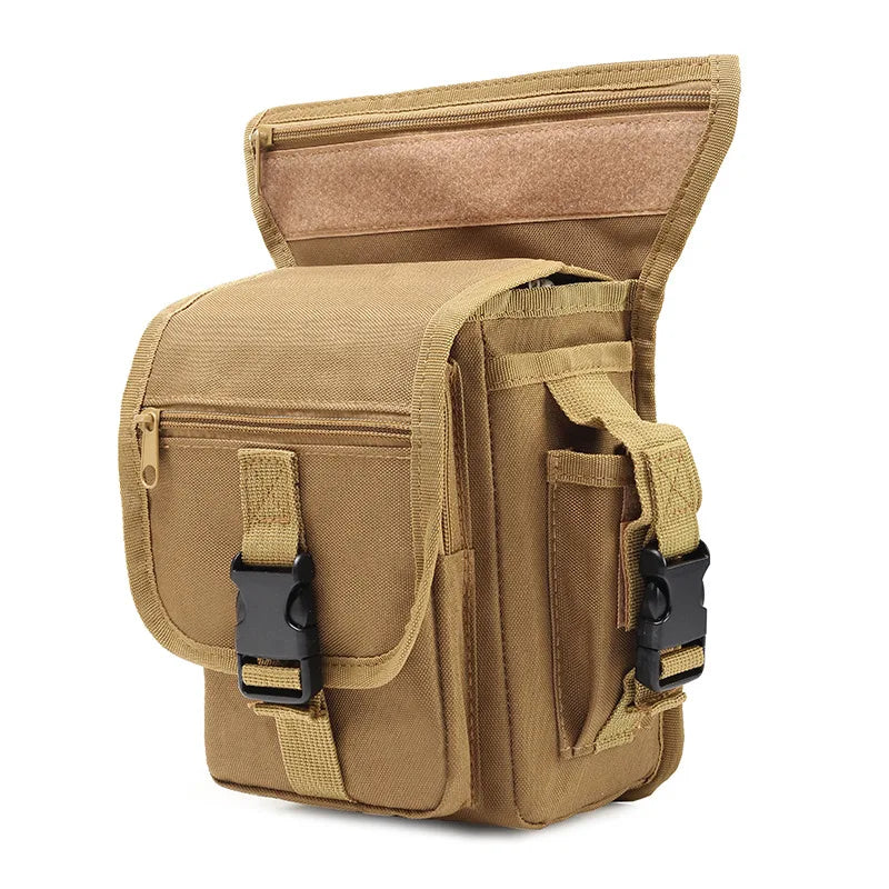 Men Tactical Thigh Bag Utility Waist Pack Hiking Motorcycle Leg Bag