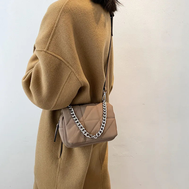 Qiaoduo Mini Shoulder Bag Nylon Crossbody Satchel Chain Clutches