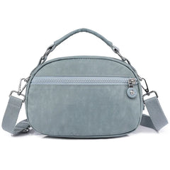 Qiaoduo Small Canvas Shoulder Bag Multi-compartment Portable Mom Phone Bag