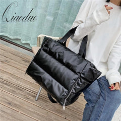 Qiaoduo Large Shoulder Bag Women Waterproof Nylon Tote Handbags