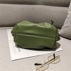 Qiaoduo Women Dumplings Shoulder Bag Retro Cloud Female Crossbody Shoulder Bag