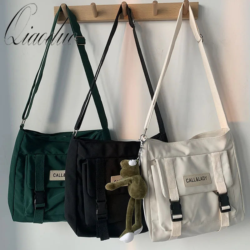 Qiaoudo Canvas Women Messenger Bag Large Shoulder Crossbody Bags
