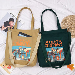 Canvas Shoulder Bags Women Large-capacity Handbag Multifunctional Crossbody Bag