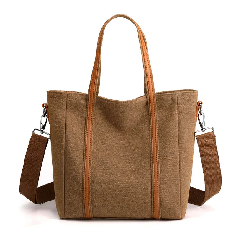 Casual Canvas Shoulder Bags Women Vintage Crossbody Messenger Bags