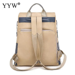 Anti-theft Leather Backpack for School and Travel