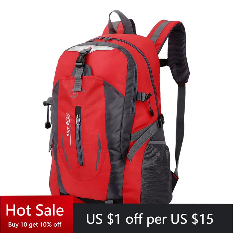 Nylon Waterproof Travel Backpacks Men Climbing Travel Bags