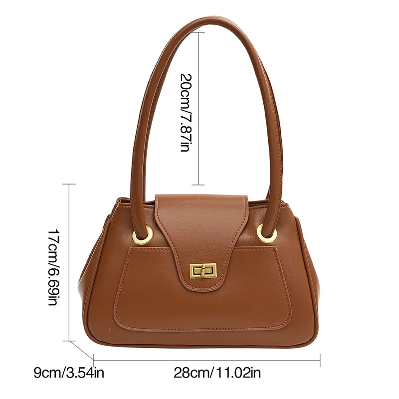 Retro Shoulder Bag All Match Ladys Casual Small Handbag