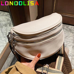 Women's Soft Leather Saddle Bag Crossbody Shoulder Handbag