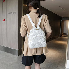 Women's PU Leather Backpack School Bags for Girls