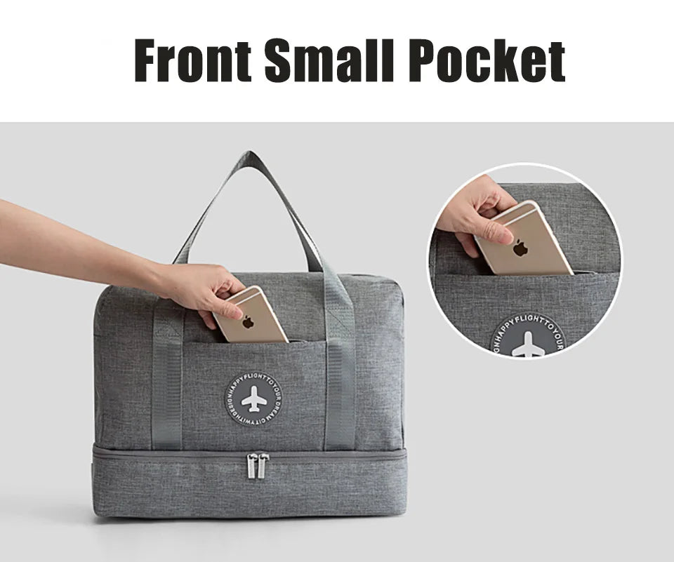 Durable Sports Bag Gym Bag Shoes Storage Fitness Handbag