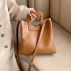 Large Capacity Leather Tote Bags Set