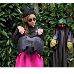 Heart-shaped Bat Backpack Shoulder Bag Punk School Bag For Teenager