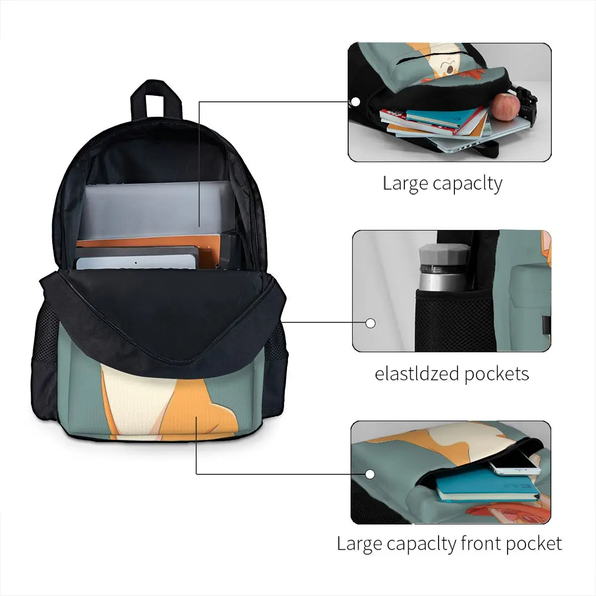 Queen Corgi Backpacks Men's & Women's Bag