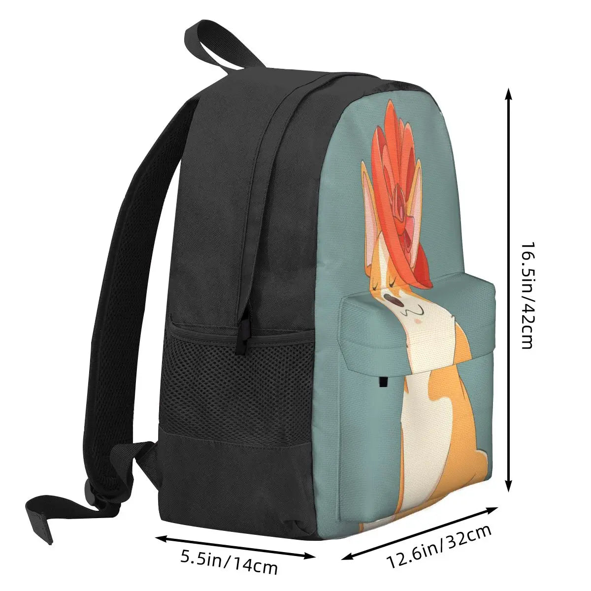 Queen Corgi Backpacks Men's & Women's Bag
