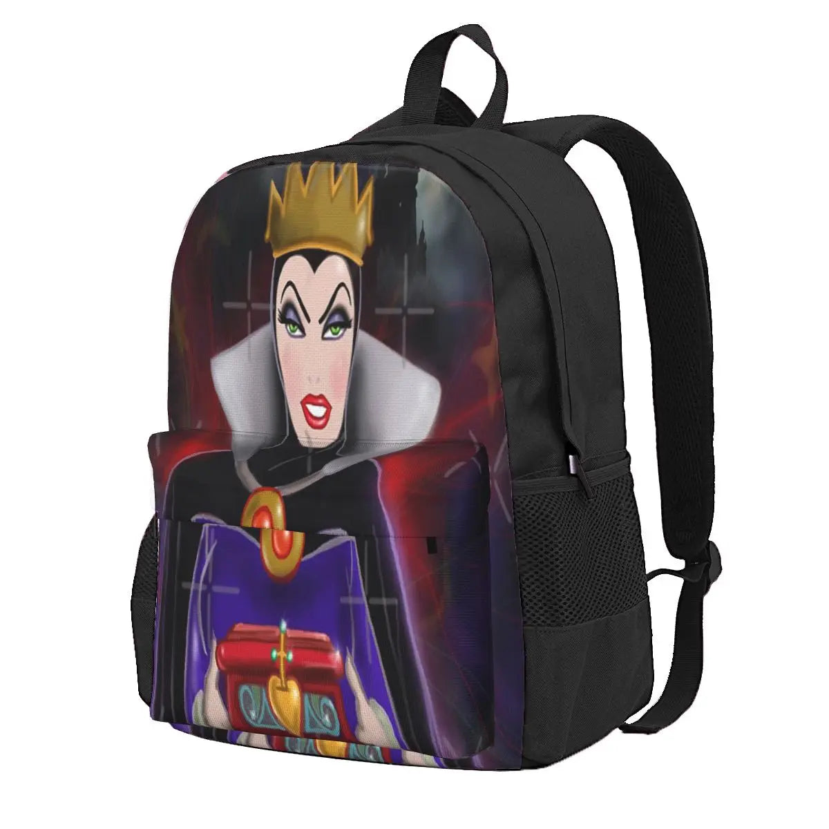 Queen Of Evil Backpacks Men's and Women's Bag with Zip and Pockets