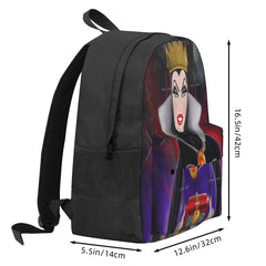 Queen Of Evil Backpacks Men's and Women's Bag with Zip and Pockets