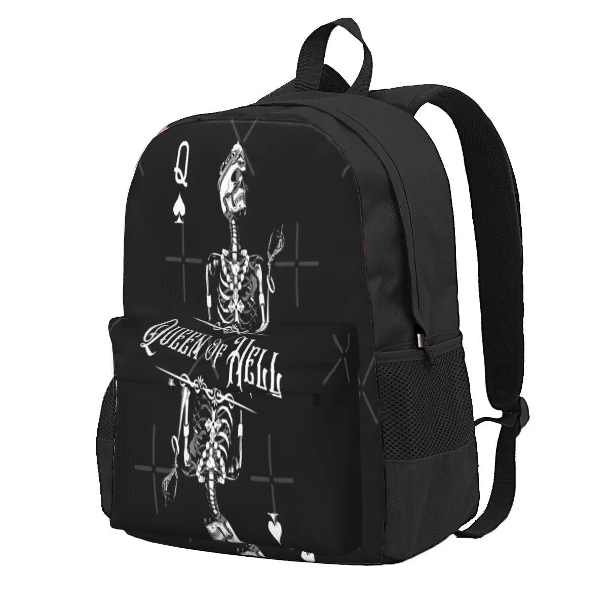 Queen Of Hell Dead Skull Backpacks Men's Backpacks Bags For Women 