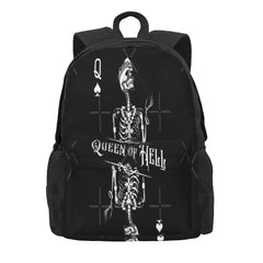 Queen Of Hell Dead Skull Backpacks Men's Backpacks Bags For Women 