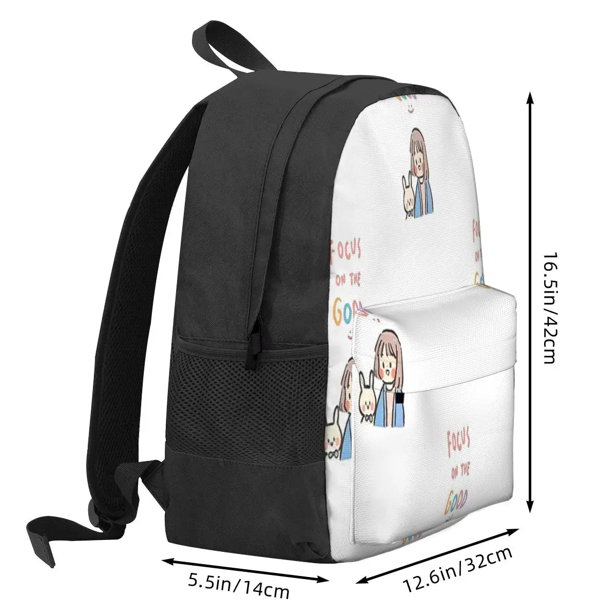 Quote Animation Backpacks Men's Backpacks Bags For Women Harajuku