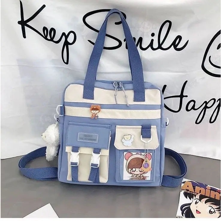 Canvas Female School Bags Women's Handbags Large Capacity