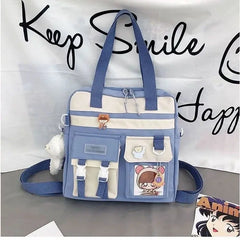 Canvas Female School Bags Women Large Capacity Handbags