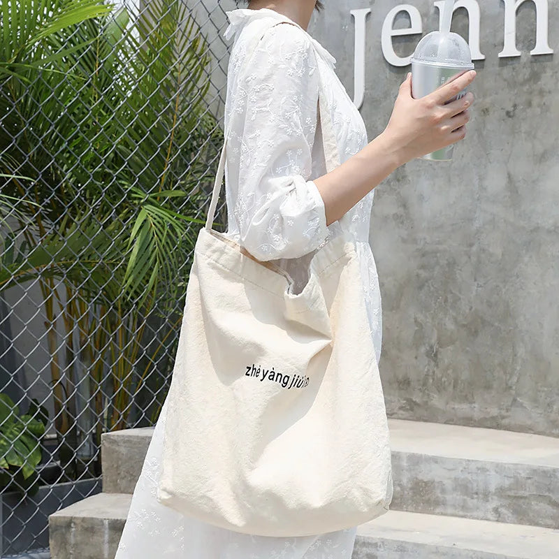Casual Art Letter Shoulder Bag Printed Crossbody Bags