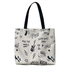 Large Capacity Canvas Women's Shoulder Bag Japanese Retro Ulzzang