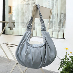 Retro Dumpling Bag Canvas Small Fresh Art Shoulder Bag for Women