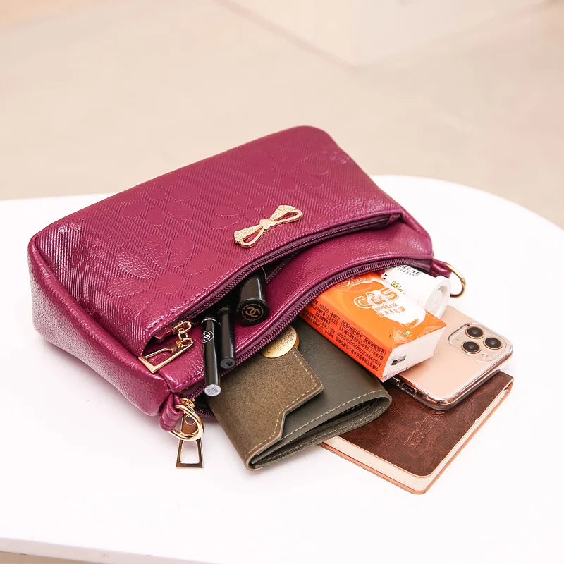 Women's PU Leather Messenger Bag Handbag Purse Shoulder Shopper