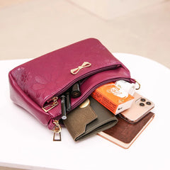 Women's PU Leather Messenger Bag Handbag Purse Shoulder Shopper