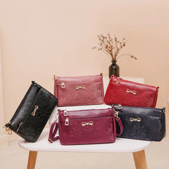 Women's PU Leather Messenger Bag Handbag Purse Shoulder Shopper