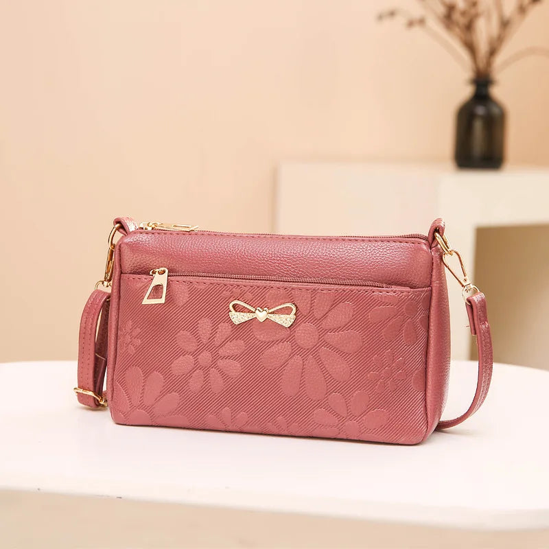Women's PU Leather Messenger Bag Handbag Purse Shoulder Shopper