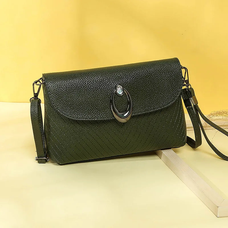Women's Large Capacity Shoulder Bag Top-Handle Leather Handbag