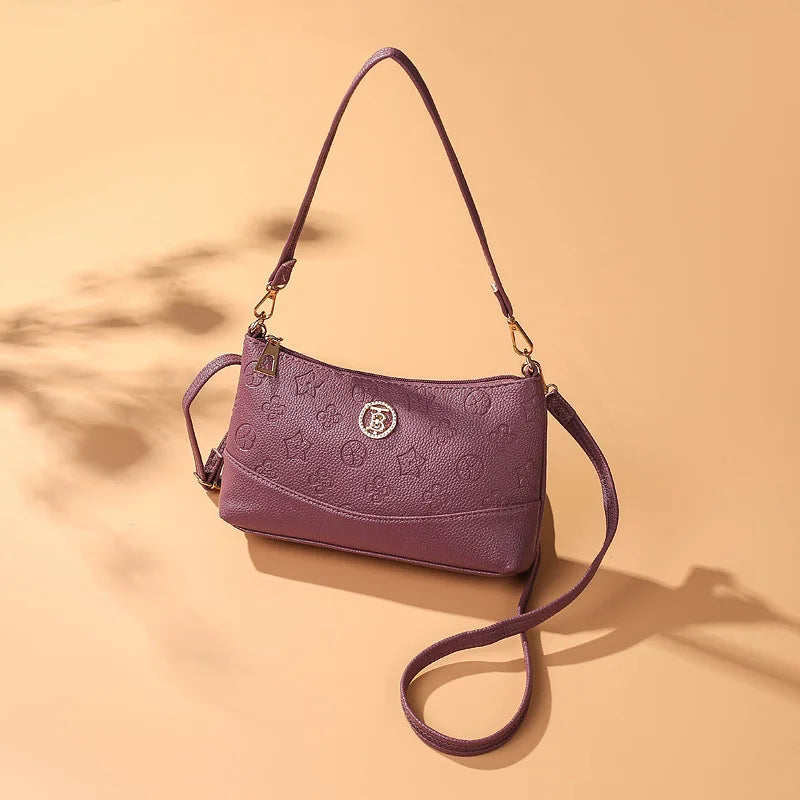 Small Leather Chain Shoulder Bag for Women