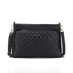 Ladies Flower Handbag Underarm Shoulder Bag Soft Leather Purse