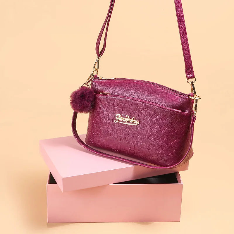 R068 Hourglass Crossbody Bag Wide Webbing Shoulder Purse French Classic Bag