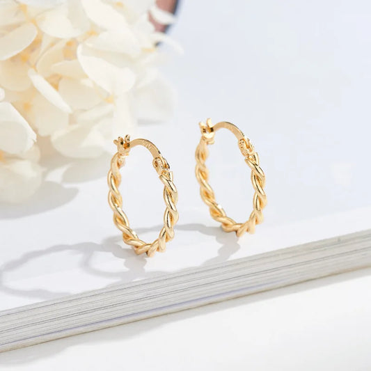 925 Silver Circle Hoop Earrings for Women Gift