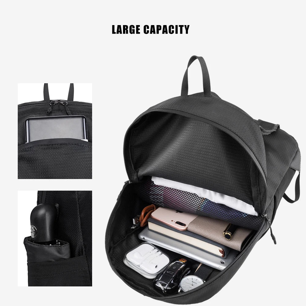 Men's Waterproof Foldable Sports Backpack for Teenager