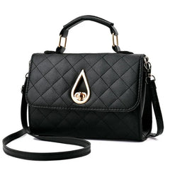 Small Shoulder Bag Plaid PU Leather Women Messenger Bags Crossbody Handbags