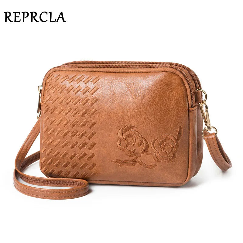 Embroidery Ladies Handbags Purse Shoulder Bag
