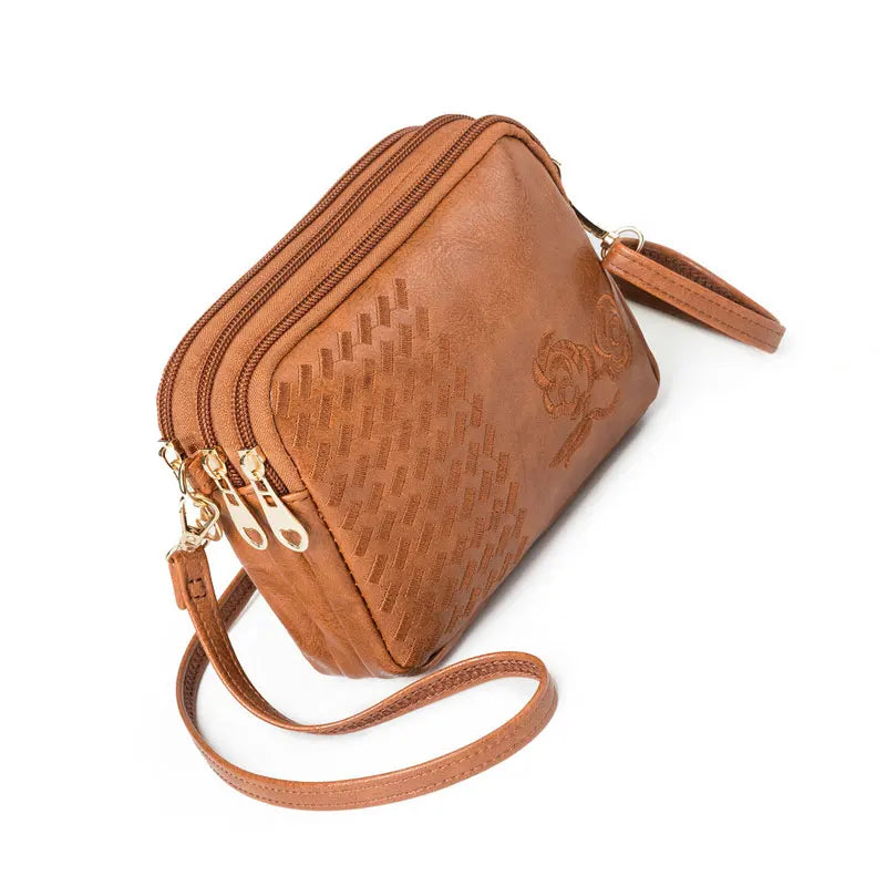 Embroidery Ladies Handbags Purse Shoulder Bag
