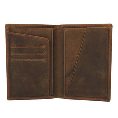 RFID Blocking Leather Passport Holder Cover Case & Travel Wallet