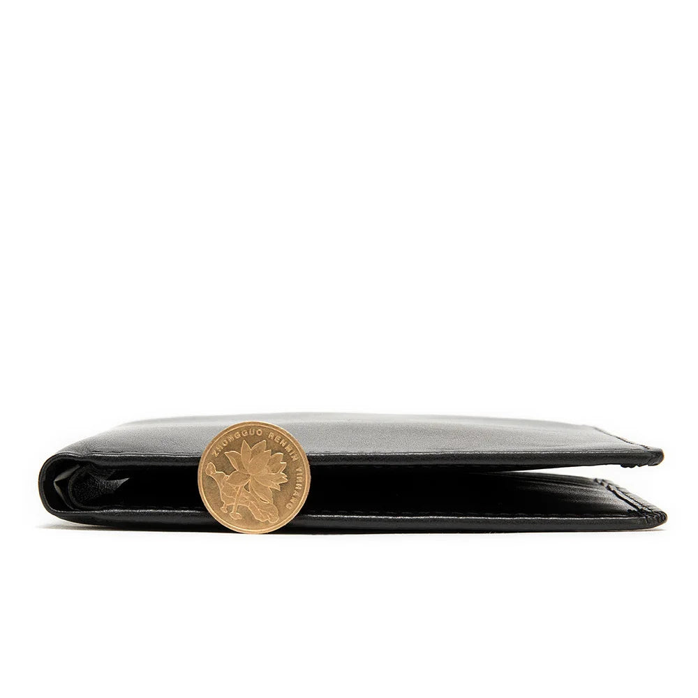 RFID Blocking Men's Oil Wax Skin Wallet Cow Leather Short Wallet