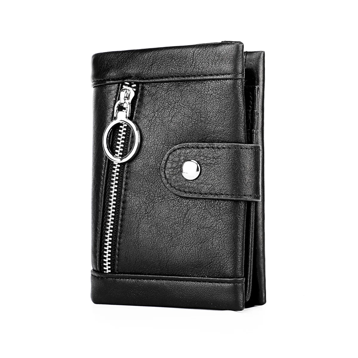 Men's RFID Leather Wallet - Anti-Theft Protection